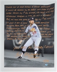 Bert Blyleven Signed “In His Words” Career Reflection 16x20 Photo Limited 13/28 w/Blyleven Signed Letter of Provenance