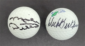 Lot of 2 Dick Butkus & Mike Ditka Autographed Golf Balls w/ Beckett LOAs
