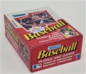 1990 Donruss Baseball Opened Wax Box w/ Unopened Packs