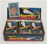 1986 Sportflics Baseball Opened Wax Box w/ Unopened Packs