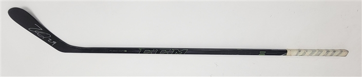 Nathan MacKinnon Colorado Avalanche Game Used & Autographed Hockey Stick w/ Letter of Provenance