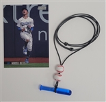 Mookie Betts Game Used Baseball Necklace