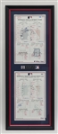 Lot of 2 Joe Mauer Autographed Game Used Dugout Lineup Cards From First 2 Career Grand Slams Framed MLB