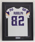 Kyle Rudolph Autographed & Framed Minnesota Vikings Nike Elite Authentic Jersey