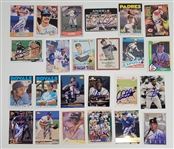 Lot of 25 Autographed Baseball Cards