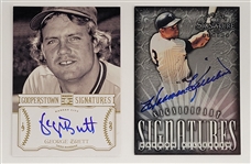 Lot of 2 George Brett & Harmon Killebrew Autographed Limited Edition Cards