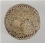 1927 New York Yankees Murderers Row Team Signed Baseball w/ 7 Signatures Including Ruth & Gehrig PSA/DNA LOA