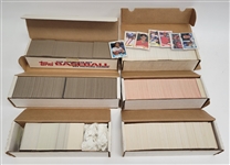 Lot of (6) 1985-91 Baseball Card Complete Sets *Excellent Condition*