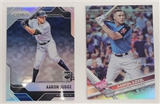 Lot of (2) Aaron Judge 2017 Topps & Panini Rookie Cards