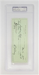 Bill Terry Signed Check PSA 9