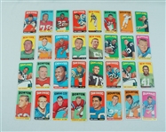 1965 Topps Football Starter Set w/ 32 Cards From Joe Namath Rookie Season