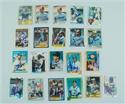 Lot of 21 Autographed Milwaukee Brewers Baseball Cards w/ 12 Signed by Cecil Cooper