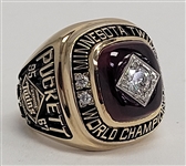 Kirby Puckett Minnesota Twins 1991 World Series Championship 10K Gold Ring 