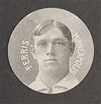 Ferris Minneapolis 1909 Stars of the Diamond Chip Card