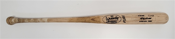 Kirby Puckett c. 1991 Minnesota Twins Game Used Bat PSA/DNA GU 9.5