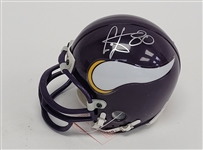 Cris Carter Autographed Minnesota Vikings Mini Helmet