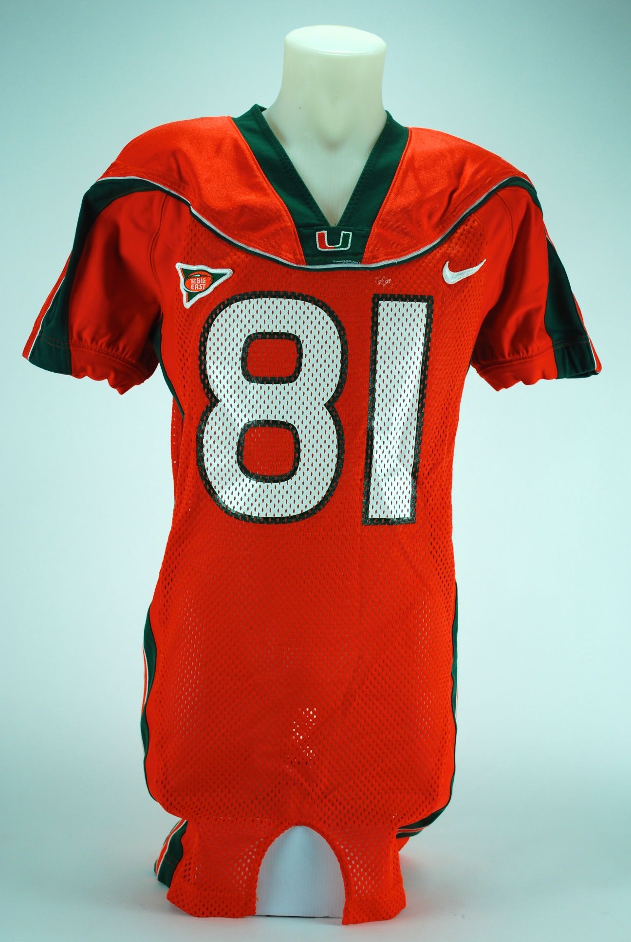 miami hurricanes game used jersey