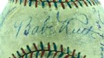 Babe Ruth, Lou Gehrig & Jimmie Foxx Autographed Baseball