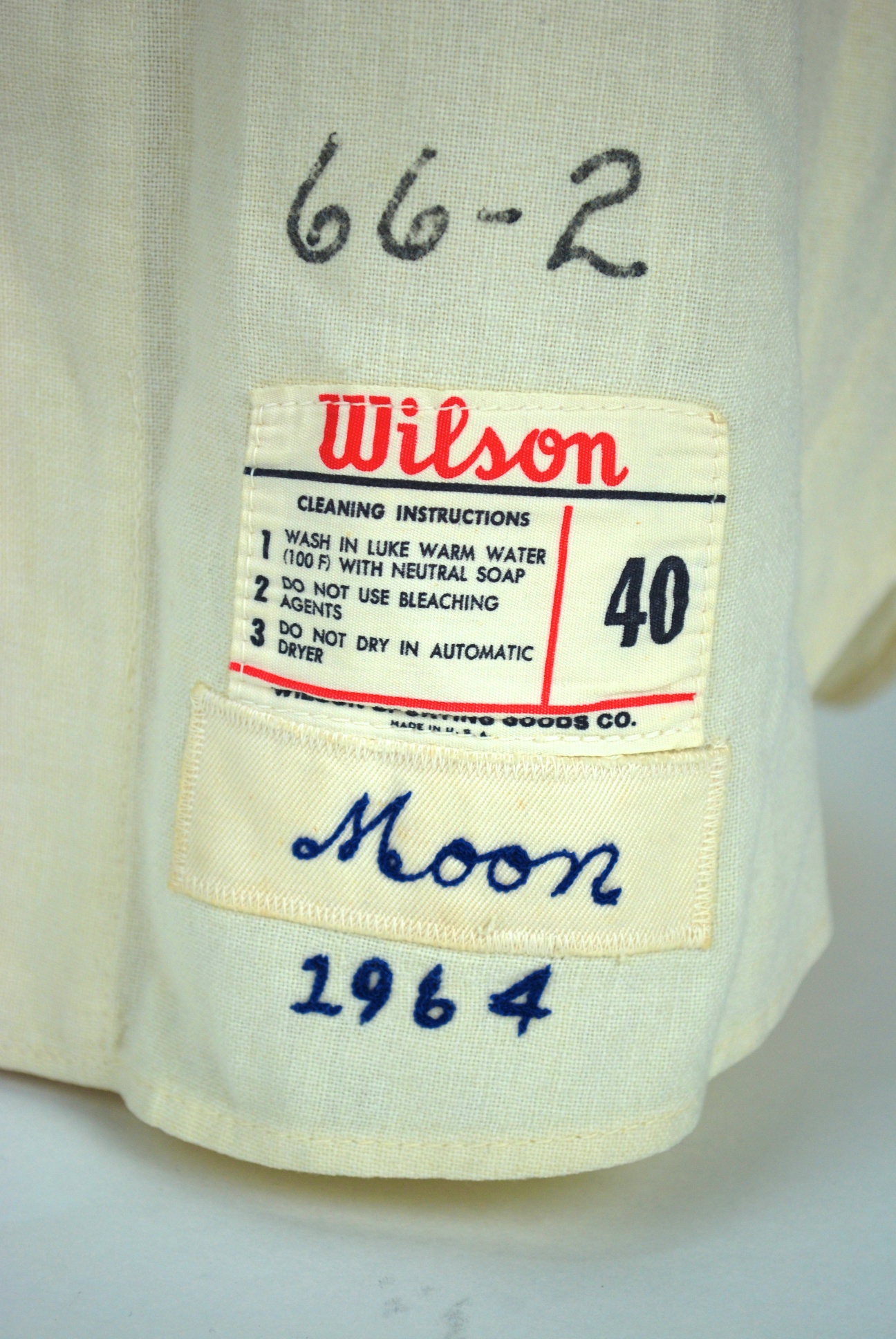 Lot Detail - 1964 WALLY MOON LOS ANGELES DODGERS GAME WORN HOME JERSEY