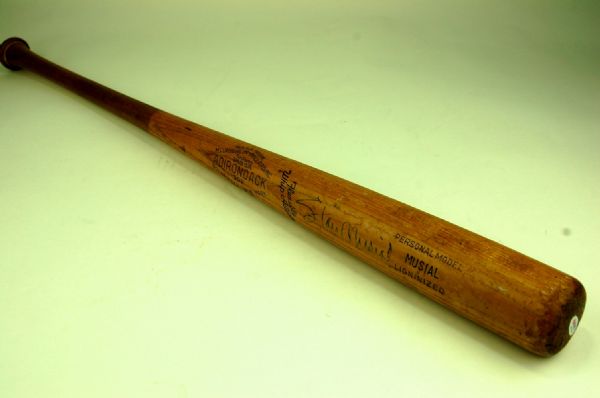 Stan Musial 1956 Game Used & Autographed Bat GU 8 w/Provenance