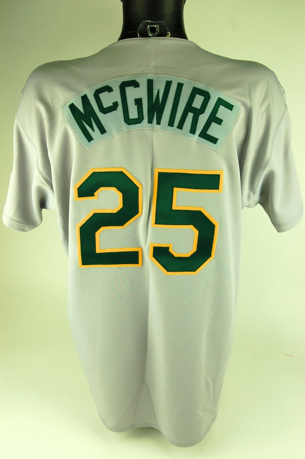 Lot Detail - Mark McGwire 1997 Oakland A's Game Used Jersey GU 7.5