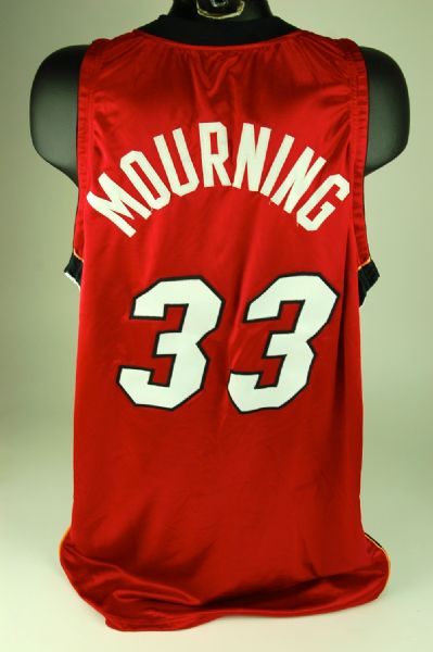 Alonzo Mourning Miami Heat 2001-02 Game Used Jersey GU 7