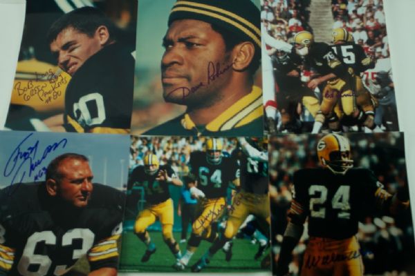 Lot of 6 Green Bay Packers Autographed Photos