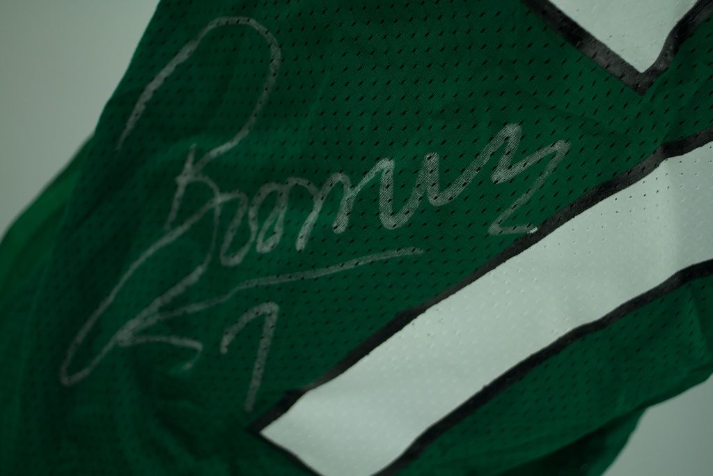 Lot Detail - 1993 Boomer Esiason New York Jets Game-Used Home Jersey