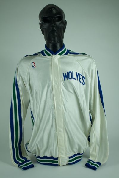 Minnesota Timberwolves 1989 Inaugural Season Game Used Warm Up Jacket