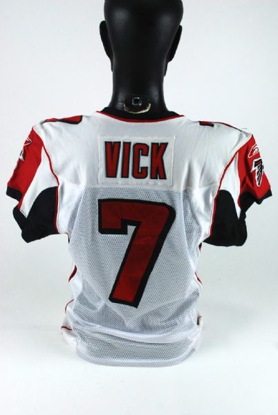 Michael Vick 2004 Game Used Atlanta Falcons Jersey GU 8