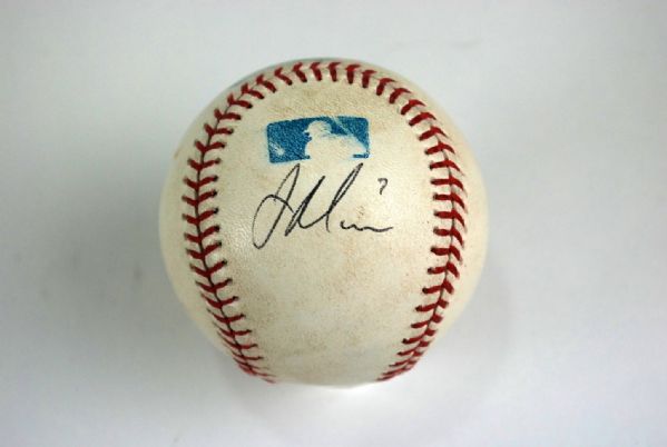 Joe Mauer Autographed Game Used Baseball