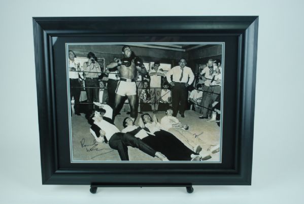 Rare "Beatles Meet Ali" Autographed 16x20 Framed Photo Signed By Paul McCartney/Muhammad Ali & Ringo Starr PSA/DNA LOA