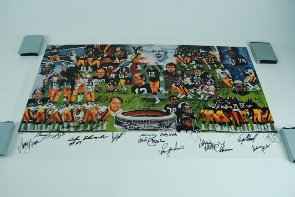 Pittsburgh Steelers "Team of the Decades" Autographed 20x40 Photo w/46 Signatures