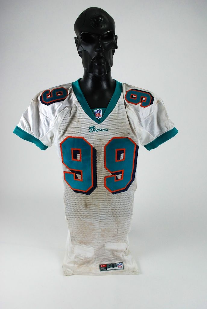 2001 Jason Taylor Miami Dolphins Authentic Reebok NFL Jersey Size