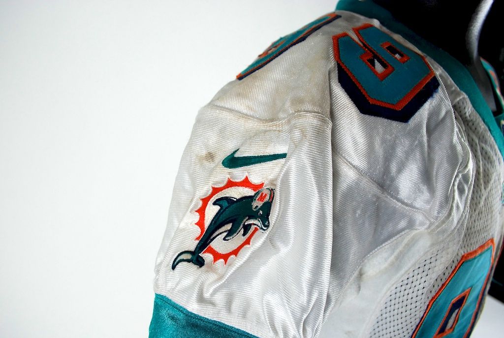 Lot Detail - Jason Taylor 2000 Miami Dolphins Game Used Jersey GU 9.5