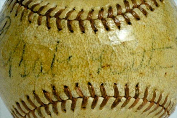 1939 HOF Induction Autographed Baseball