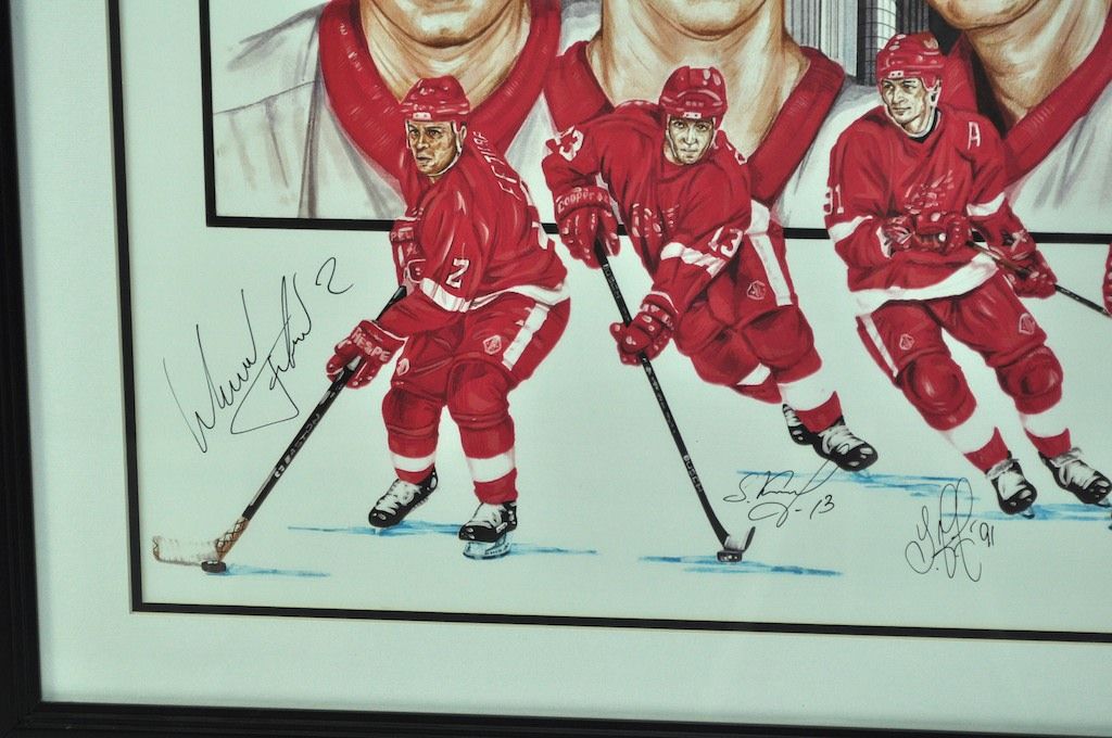 Slava Fetisov, Sergei Fedorov, Slava Kozlov & Igor Larionov Detroit Red  Wings Autographed 8x10 RUSSIAN 5 - NHL Auctions
