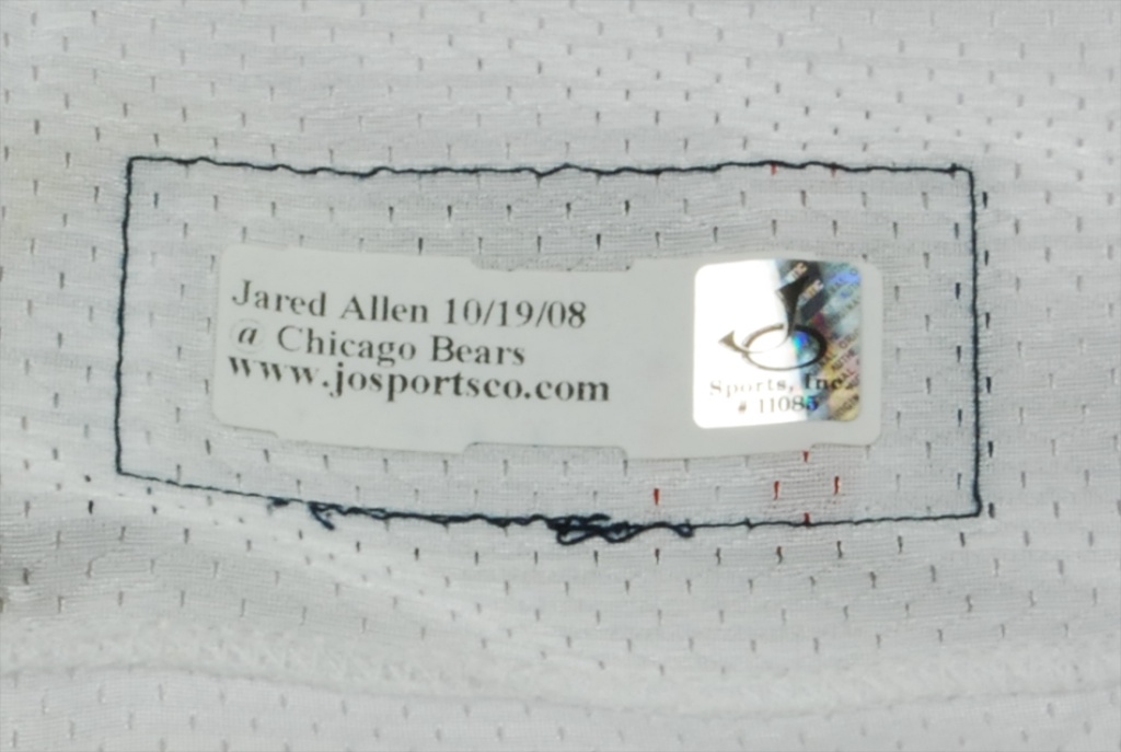 Lot Detail - 11/9/08 Jared Allen Minnesota Vikings Game-Used Home