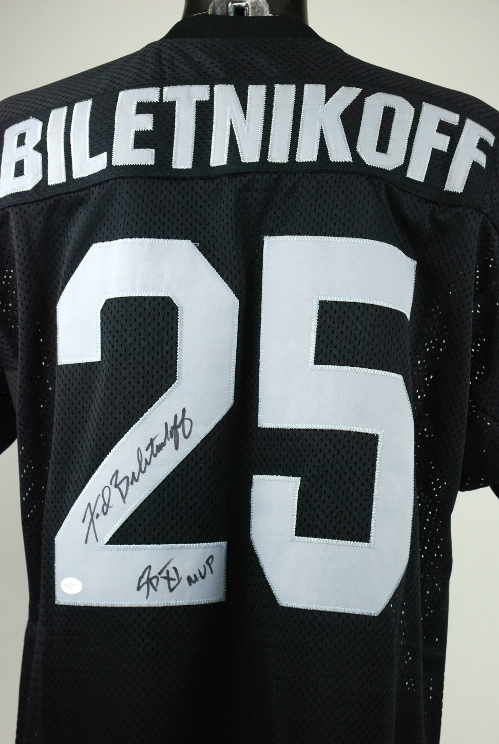 Oakland Raiders Fred Biletnikoff Autographed Signed Logo Football Jsa – MVP  Authentics