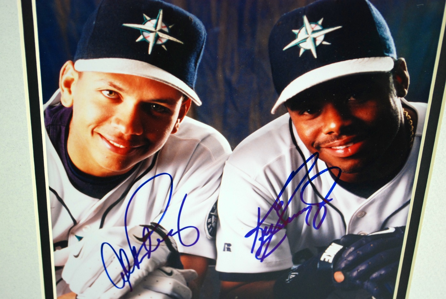 Ken Griffey Jr. & Alex Rodriguez Autographed Signed 8x1