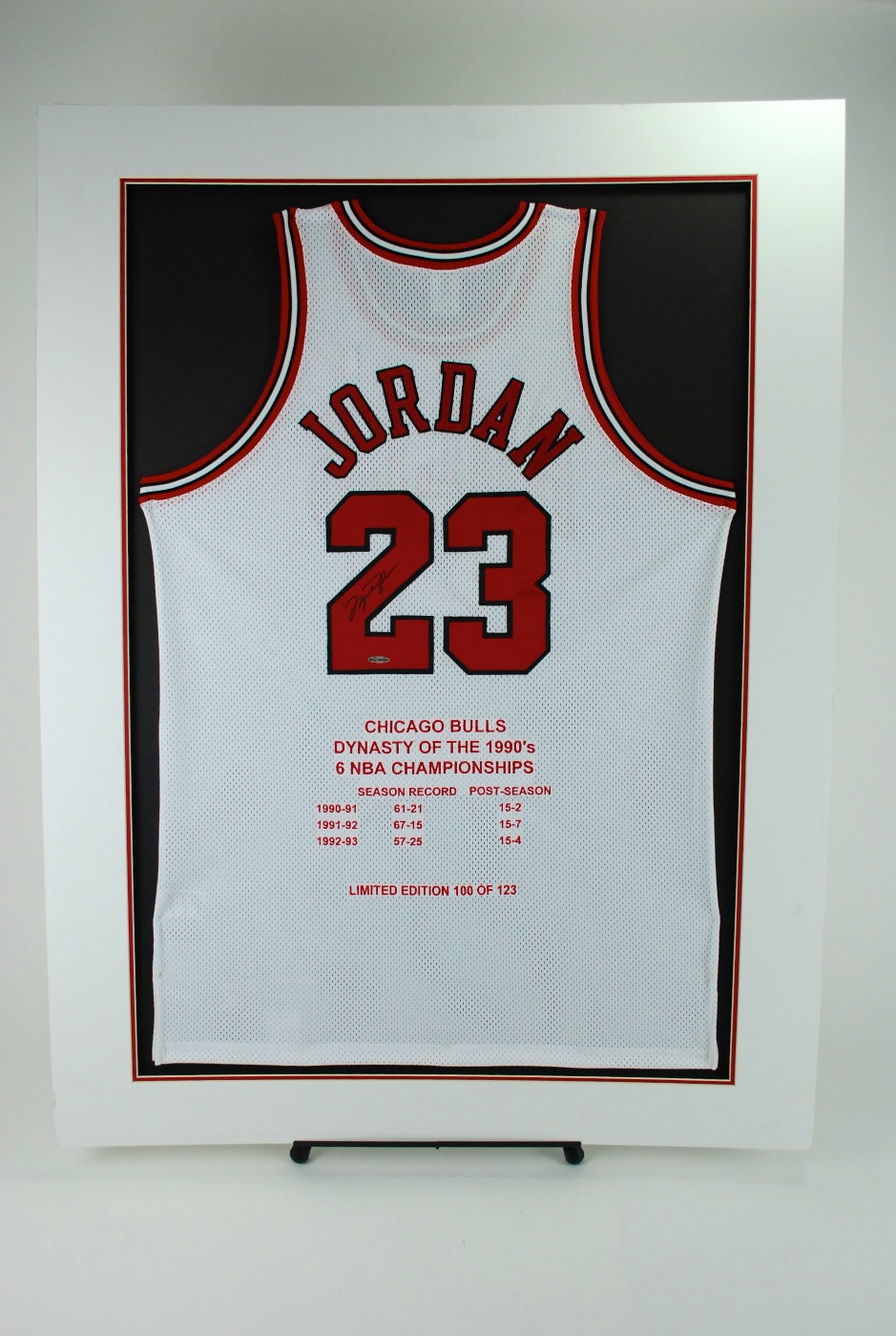 Signed Michael Jordan Jersey - & Embroidered 1991 92 White