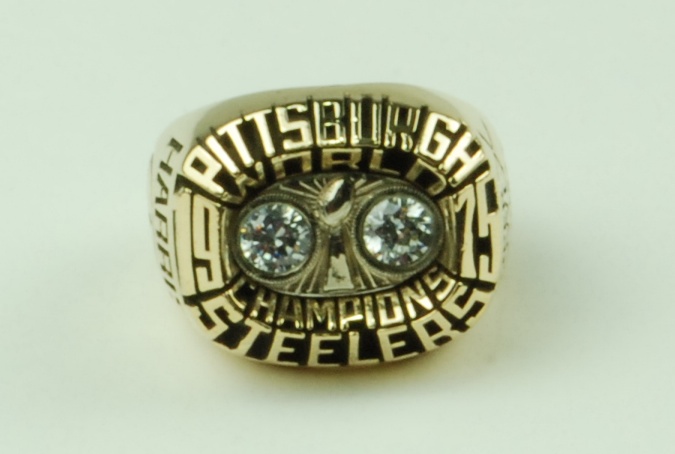 1975 Pittsburgh Steelers Super Bowl Ring Franco Harris Silver