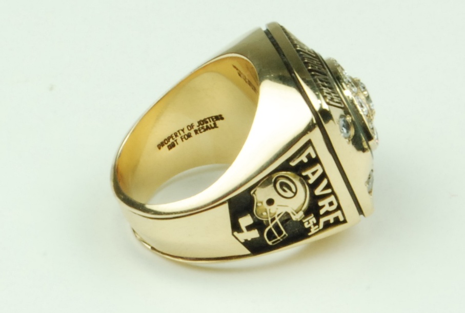 Lot Detail - Brett Favre 1997 Super Bowl XXXII NFC Championship 10K Gold  Green Bay Packers Ring