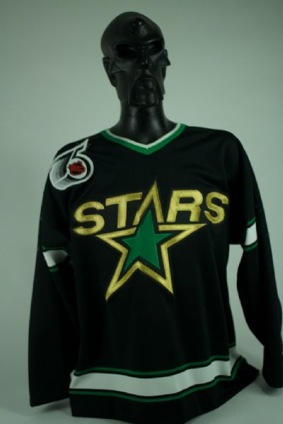 Minnesota North Stars 75th Anniversary 1991-92 Season Road Black Game Used Jersey