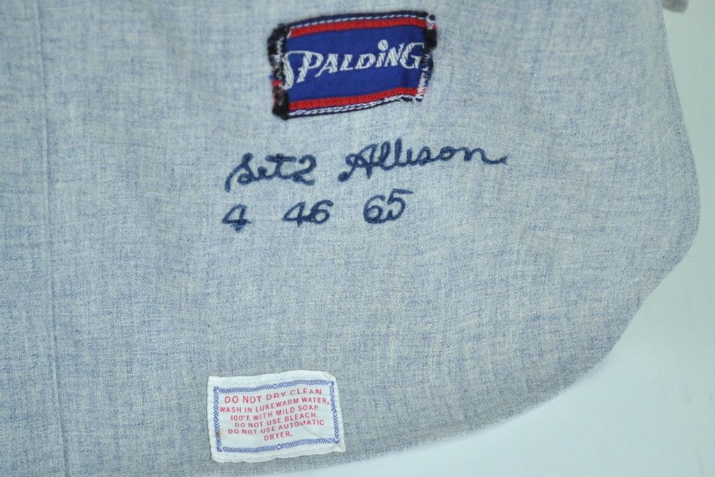 Lot Detail - Bob Allison 1965 Minnesota Twins Game Used Jersey