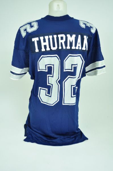 Dennis Thurman 1982-83 Dallas Cowboys Game Used Jersey GU 8