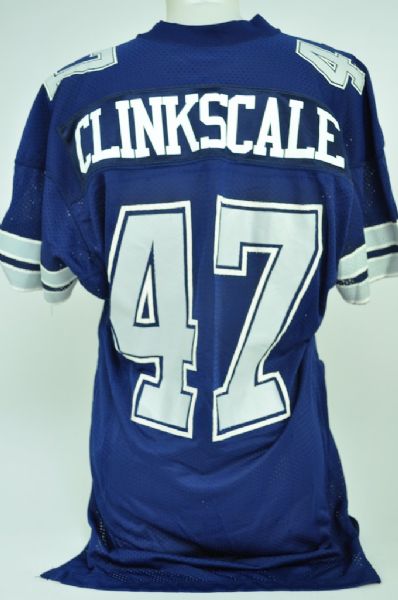 Dexter Clinkscale 1982-83 Dallas Cowboys Game Used Jersey GU 7.5