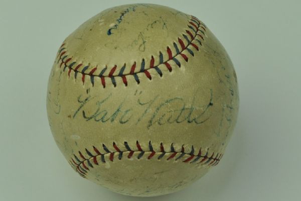 New York Yankees 1927 Team Signed World Championship Baseball