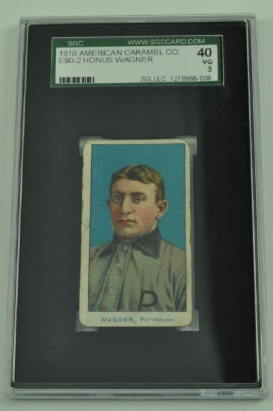 Honus Wagner 1910 American Caramel Co E90-2 Card Graded SGC 40