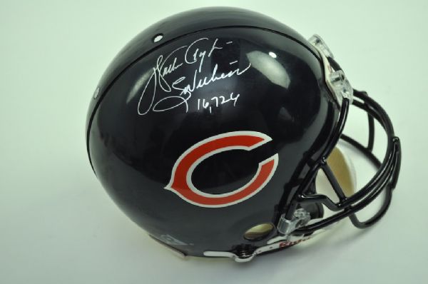Walter Payton Autographed Stat Helmet